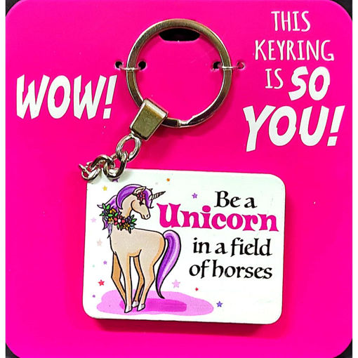 Picture of BELIEVE UNICORN KEYRING